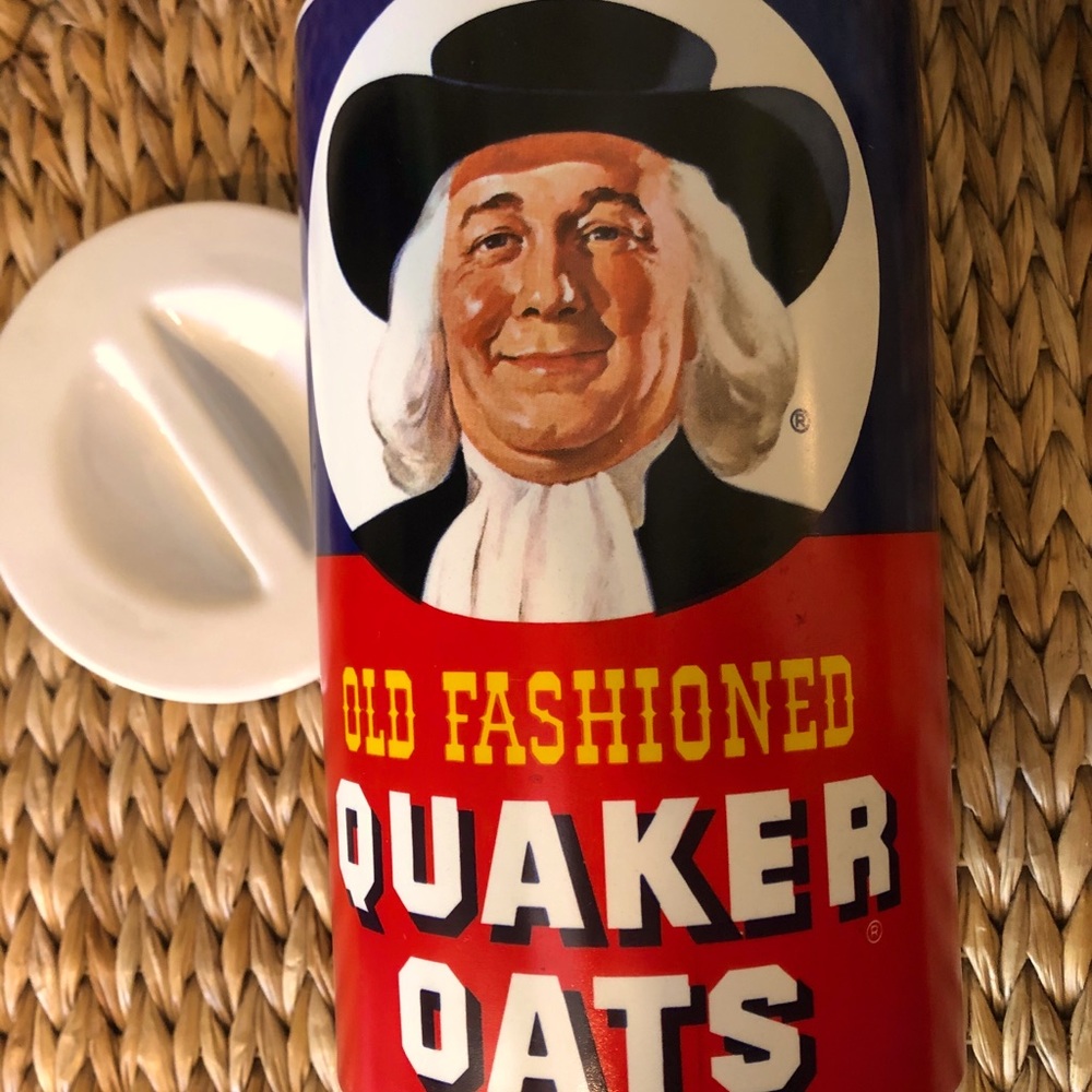 CERAMIC replica of Quaker Oats box farmhouse decor